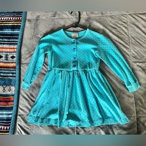 Hanna Andersson Long Sleeve Polka Dot Dress | Size 110